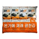 온가애 재래 광천김 64g (4g x 16봉) x 3개 도시락김 반찬 조미김 : 세진유통물류