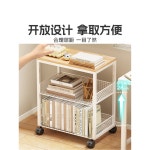 책상밑수납 책꽂이 바퀴달린 선반 북 F 벽걸이 카트 블랙 수납선반 책장 3단 착지 초파백이층 : 콩콩콩마미