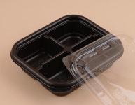 [TONG] 4칸 소스 반찬용기 블랙 600개 세트 [DSL] : 통통몰