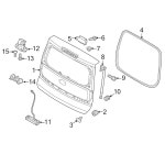 2Pcs 19.49 후방 리프트 지원, 기아 2014-2017 SOUL / 2015-2017 EV 리프트게이트 테일게이트 해치 트렁크 스트럿 지원 : 인선상사03