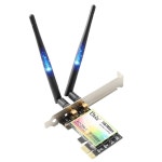 Ubit PC WiFi 카드 11AC1200A 최대 1200Mbit/s, 무선 듀얼 밴드 기가비트 WLAN 어댑터, 데스크톱/PC 게임용 PCIe AC1200A : 바잉유니온