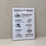 슬림 원프레임 투명 무광 A4 아크릴 액자 틀 주문제작 웨딩 상장 자격증 사업자등록증 : 액자 프레임 배너 디핏