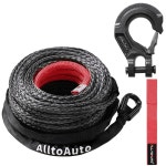 트럭 4WD 오프로드 차량용 윈치 액세서리를 위한 보호 슬리브가 있는 올토 오토 로프 , 1/2인치 x 92 -33076lbs 다이네마 합성 라인 케이블... 