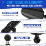 100% 호환 2pcs 방향 볼 만능 회전 접이식 ADV 오프로드 스쿠터 개조 백미러 : 굿어스SHOP