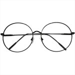 라지 사이즈 복고 클래식 안경테 63 전체 폭 155 특대형 원형 원시 블루라이트 차단 슬림 수정 사각형 : 글로벌직구한