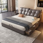 심플 멀티 수납 진피침대 미니 싱글아파트 임씨 1인용 선상 2인용 골반 현대적 왁스 : 호지컴퍼니