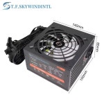 500W 게이밍 파워 서플라이 ARGB 비모듈식 초저소음 PSU 골드 스탠다드 ATX 폼 팩터 풀 전압 110/220V 20+4핀 PC용 : 유쾌한친구