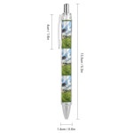 소 농장 재미있는 접이식 볼펜 0.5MM 고급 블랙 잉크 펜 매끄러운 필기 사무용품 1개 : 스마트원픽몰