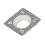 그리즐리 H7354, 버드 툴 쉘릭스 커터헤드 15 x 2 5mm 4인치 R - 10팩용 FOXBC 15mm 인덱싱 가능 카바이드 인서트 : 탑워크샵