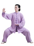전통 무술 수련복 쿵푸 무도복 우슈 태극권 도복 면마 훈련복 경연복 세트 중국 기체조 : 비투비무역