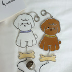 글라스아트 강아지 도어벨 썬캐쳐 우리집 귀염뽀짝 인테리어 소품 아이방 인테리어소품 아이방문 이름적는 썬캐쳐 아이템 : 늘품공방 SHOP