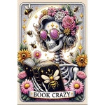 성인용 Dazzledots 다이아몬드 아트 키트, 초급 도서용 해골 페인팅 키트 라운드 5D 풀 드릴 도트 공예품 가정용 벽 장식 선물 12x16... 