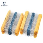 100pcs 1/4W 1R~22M 1% 금속 저항기 100R 220R 1K 1.5K 2.2K 4.7K 2K2 4K7 옴 : 트거엘