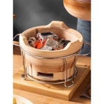 화로 숯불 구이 화로대 캠핑용 휴대용 항아리바베큐 불판 야외 : 세번째깡지공간