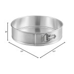 소로 에센셜 - 11피트 X 3인치 깊이 알루미늄 원형 스프링 폼 팬- 누수 방지 치즈케이크 팬 팬, 탈부착 가능한 바닥과 케이크 굽기용 퀵... 
