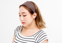 헤어밴드 2P 고급 머리띠 반다나 스타일 포인트 세안용 헤어악세사리 : 그랜파마켓