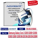 HSABAT EB-BG355BBE 3800mAh 배터리, 삼성 호환에 적합한 갤럭시 코어 2 G355 G3588V SM-G355 신제품 : 제이피시스템직구
