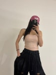 모던 캡 끈 나시 : 엔티크제이