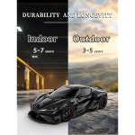 XINXINVibe 3D 탄소 섬유 비닐 랩, 신체 보호, 긁힘 방지, 공기 방출 기술, 1 5피트 x 자동차 랩 블랙 Carbon Fiber Black 1 5ft... 