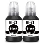 GI 21 G3270 G3260 잉크 병, 리필 병 세트 - 메가탱크 G4280 G2270 G1260 G1230 프린터와 호환됩니다 : 써티투럭셔리마켓
