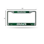 리코 인더스트리 NFL 필라델피아 이글스 레트로 12인치 x 6인치 실버 크롬 프레임 W 데칼 인서트 자동차/트럭/SUV 자동차 액세서리... 