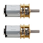 Hxchen 2Pcs DC 12V 500RPM 마이크로 속도 감소 모터 미니 기어 박스 N20 모터, RC 자동차 로봇 모델 DIY 엔진용 단자 2개 포함 3V... 
