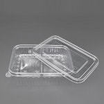 TY-18133-2B(200ml x 2) 반찬 샐러드 PET 용기(180x125xH35mm) / 600set : 행복물류