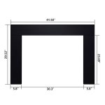 Valuxhome 전용 트림 키트 33인치 길이 25인치 전기 벽난로 히터 인서트 25 L21 : 탑클래스20