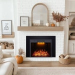 Valuxhome 전용 트림 키트 33인치 길이 25인치 전기 벽난로 히터 인서트 25 L21 : 탑클래스20