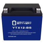 마이티 맥스 배터리 마이티 맥스 배터리 YTX12-BS FILOVERSE4-12 볼트 10 AH, 330 CCA, 리튬 인산철(LiFePO4) 배터리 YTX4L : 포지티브워크