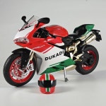 1:9 Ducati 1199 Panigale R 합금 오토바이 Diecast 모델 어린이 장난감 아이 선물 생일 소년 바탕 화면 장식 : 떠블유무역
