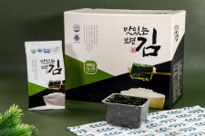 맛있는 보령김 대천김 식탁 도시락 전장 파래 재래 사각김밥 15g 명품 김밥 광천 선물세트 : 보령수산