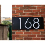 가로 또는 세로 방향의 현대적인 주소 표지판으로 번호를 외부에 표시할 수 있는 금속 집 번호가 명판 : 글로벌소스