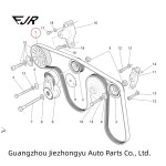 Maserati L nte Quattroporte OEM용 3 0 V6 발전기 구동 벨트 및 에어컨 압축기 286570 243857 286570 : 소소억가자