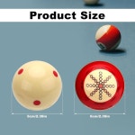 NQUEPN 2pcs 당구 트레이닝 큐볼, 당구 트레이닝 볼 당구 연습 액세서리 당구 트레이닝 풀 테이블 트레이닝 레드 닷 큐볼 초급 게임 스포츠... 