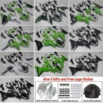 가와사키 닌자 ZX6R 636 13-18 ZX-6R 2013 2014 15 16 17 18 사용자 정의 색상에 대한  ABS 플라스틱 쉘 오토바이 페어링 키트 : 디보스로직