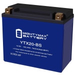 마이티 맥스 배터리 마이티 맥스 배터리 YTX20-BS FILOVERSE4-12 볼트 18 AH, 570 CCA, 리튬 인산철(LiFePO4) 배터리 YTX4L : 포지티브워크