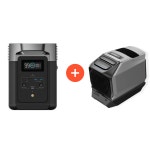 에코플로우 델타2 맥스 + 태양광패널 220w + 웨이브3 휴대용 야외 차박 오지캠핑 에어컨 : 캠핑하자 스토어