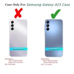 갤럭시 A15 5G 케이스용 Ylzhe, 슬라이드 카메라 커버, 회전 링 킥스탠드 군용 등급 충격 방지 보호 5G용 블랙 Black : 써티투럭셔리마켓