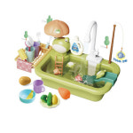 키즈팡팡 물이 나오는 둥둥 오리 개굴 싱크대 소꿉 역할 놀이 사회성 발달 : 오피스토이몰