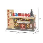 56부 크리스마스 스토리 빌리지 호만 레인 볼링 라이트 빌딩 5.75인치 멀티컬러 5.75 Inch : NovaKappa