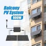 2kWh 4kWh 태양광 오프그리드 발코니 800W 발전소 인버터 가정용 컨트롤러 타입 무선 MPPT : 인더코어