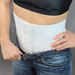 독일산 얇은 허리보호대 약국 산후 뱃살 슬림 허리 복대 온도조절 보호대 : 지한아이씨