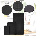 3개 재봉틀 머플러 매트 페달 패드 미끄럼 방지 제자리에 고정하여 진동을 진정시킵니다 블랙, 15 x 20 인치, 14 9 17 36 인치 : 하늘공간 길