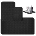 3개 재봉틀 머플러 매트 페달 패드 미끄럼 방지 제자리에 고정하여 진동을 진정시킵니다 블랙, 15 x 20 인치, 14 9 17 36 인치 : 하늘공간 길