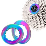 카세트 링 7075 알루미늄 합금 11T 카세트 링 커버 자전거 프리휠 고정 볼트 나사 MTB 로드 바이크용 1 PC : 루덴에이치