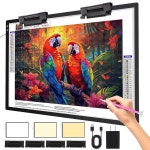 엘리스 A1 충전식 다이아몬드 아트 라이트 보드 35 4 x 23 6... 초대형 무선 LED 박스, 3색 모드 패드, 아티스트 DIY용 6000mAh : 하늘공간 길