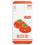 후카후카 스튜디오 무우우 농장 토마토 띠부띠부스킨 갤럭시/아이폰 케이스 부착용스킨 VC356 : 빅쏘갤러리 디자인 케이스