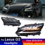 LEXUS GS 2016-2019 용 자동차 스타일링 헤드 라이트 업그레이드 하이 풀 LED 램프 DRL 다이나믹 신호 전면 어셈블리 : 바이셀포리원
