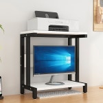 다리 듀얼 화이트 높이 선반 대형 PC 받침 다이 받침대 수납 블랙홀더 히코리 스몰 사이즈. : 세렌다